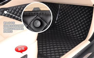 专业定制，舒适耐用 杰德全包围皮革脚垫，专车专用，厂家直销